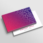 Spot UV Laminated Business Card