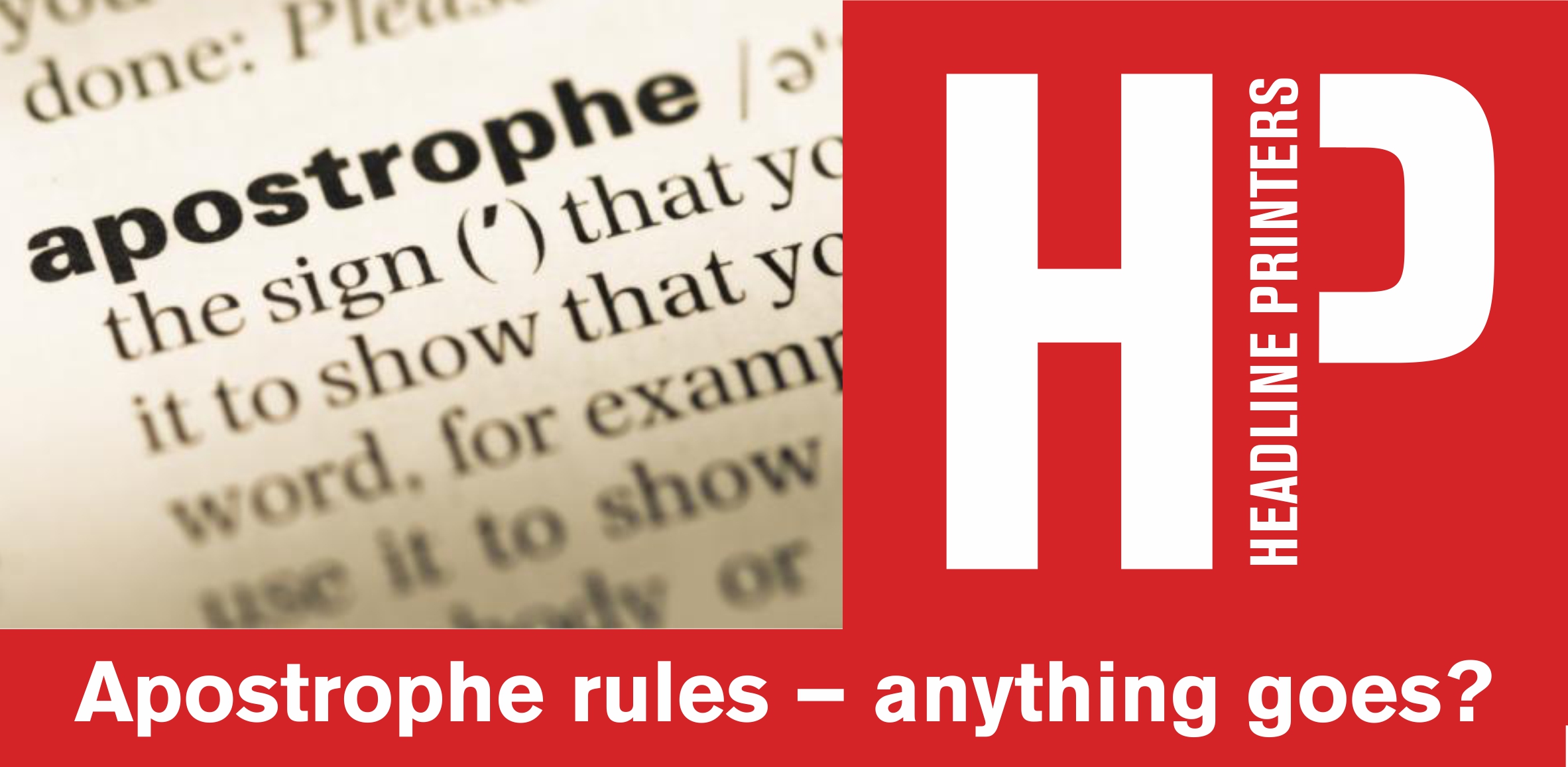 Apostrophe rules – anything goes?