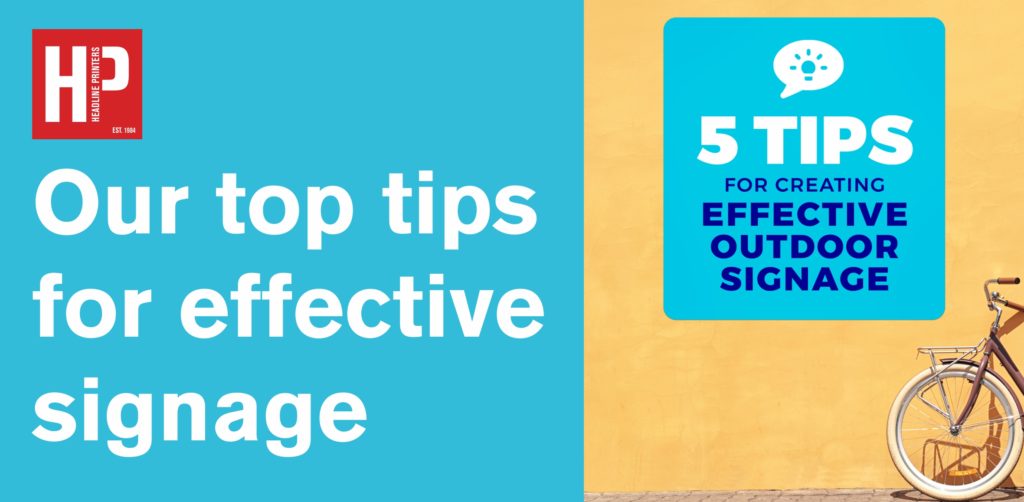 Our top tips for effective signage