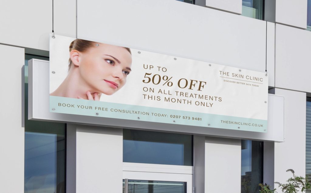 Skin Care Outdoor Banner