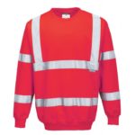Hi-Viz Sweatshirt - Red Front