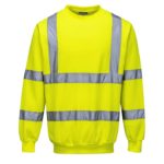 Hi-Viz Sweatshirt - Yellow Front