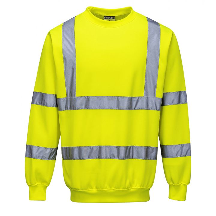Hi-Viz Sweatshirt - Yellow Front