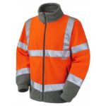 Leo Workwear Hartland Fleece Jacket - Orange