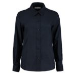 Kustom Kit Women's Workplace Oxford Blouse - Long Sleeved - French Navy