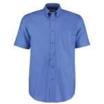 Kustom Kit Workwear Oxford Shirt Short Sleeved - Italian Blue