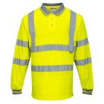 Portwest Long Sleeve Polo Shirt - Yellow