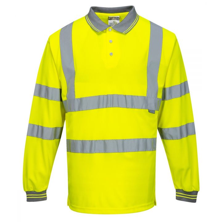 Portwest Long Sleeve Polo Shirt - Yellow