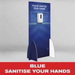 BLUE SANITISE YOUR HANDS