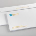 DL Envelope with printing on the flap