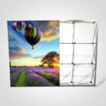 Pop up fabric display stand frame graphic