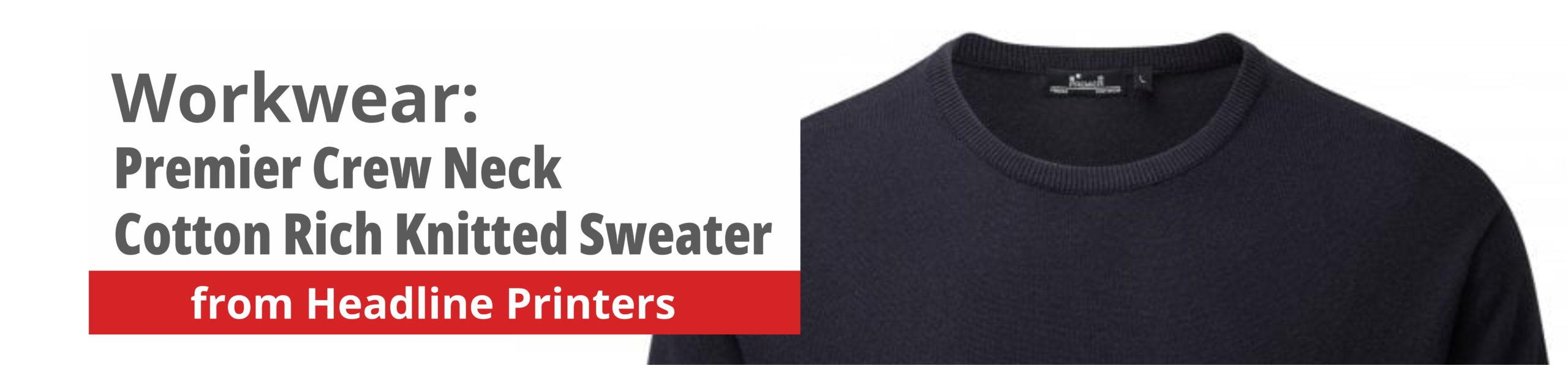 Premier Crew Neck Cotton Rich Knitted Sweater