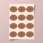Oval Branded Stickers