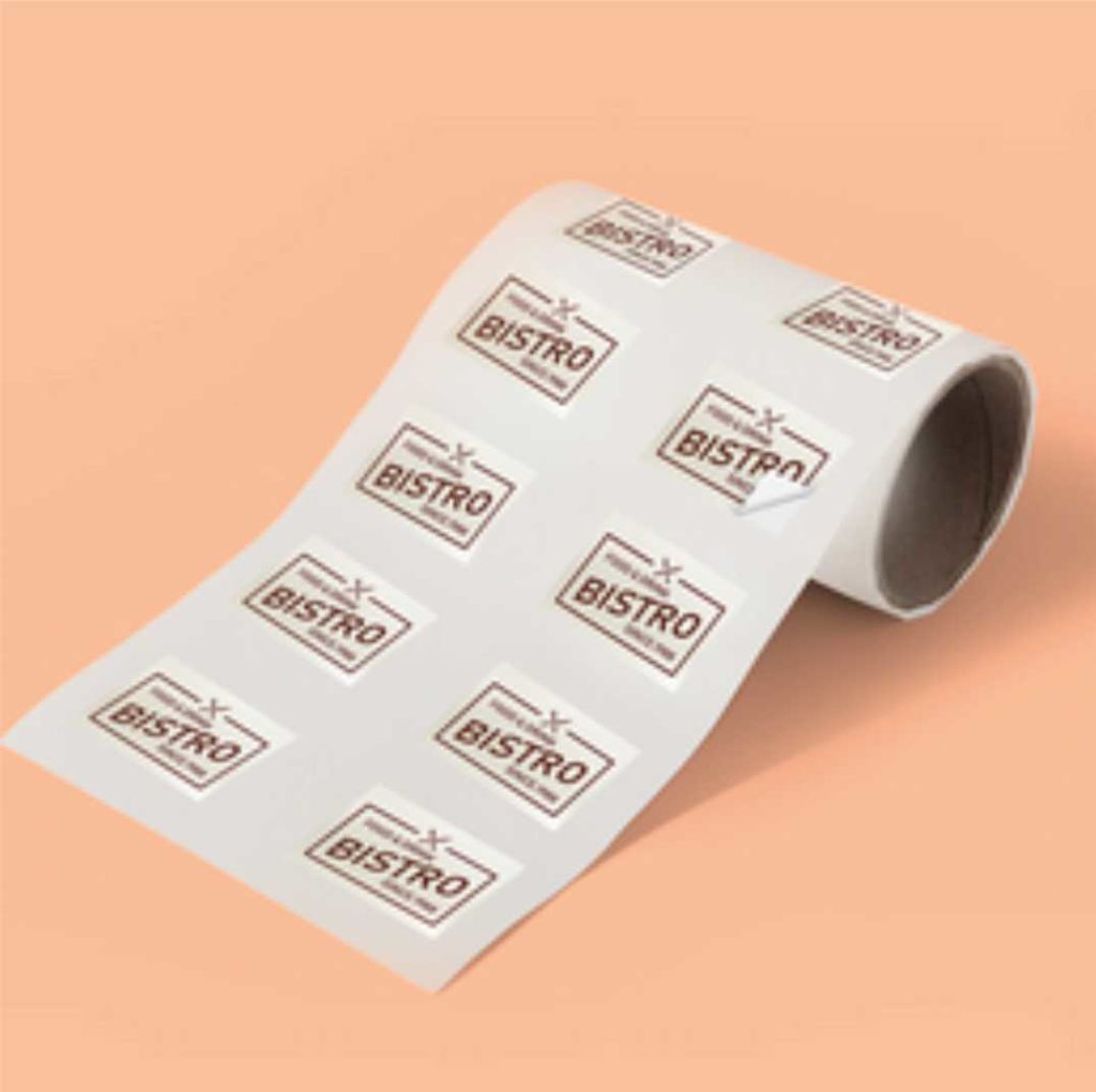 Satin Labels on a Roll