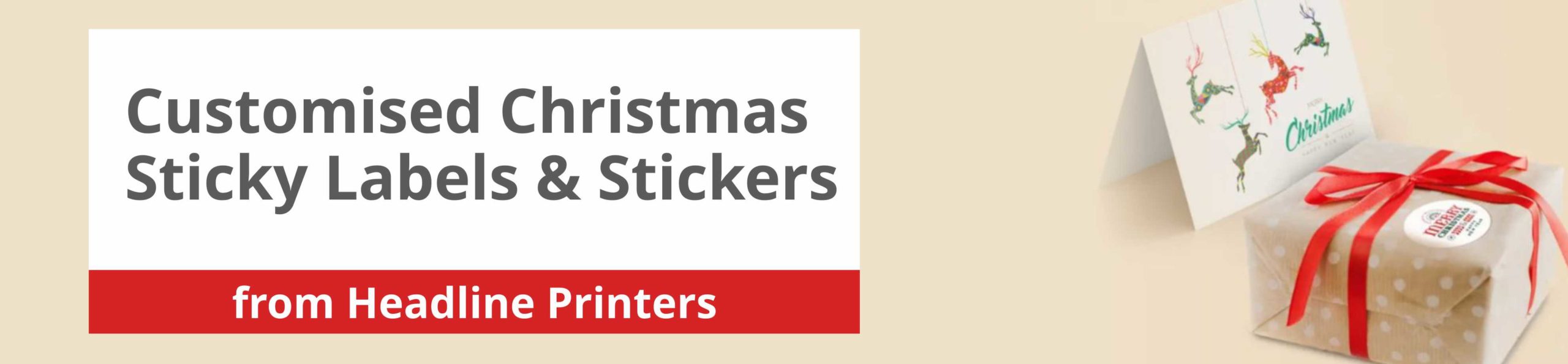 Customised Christmas Sticky Labels & Stickers