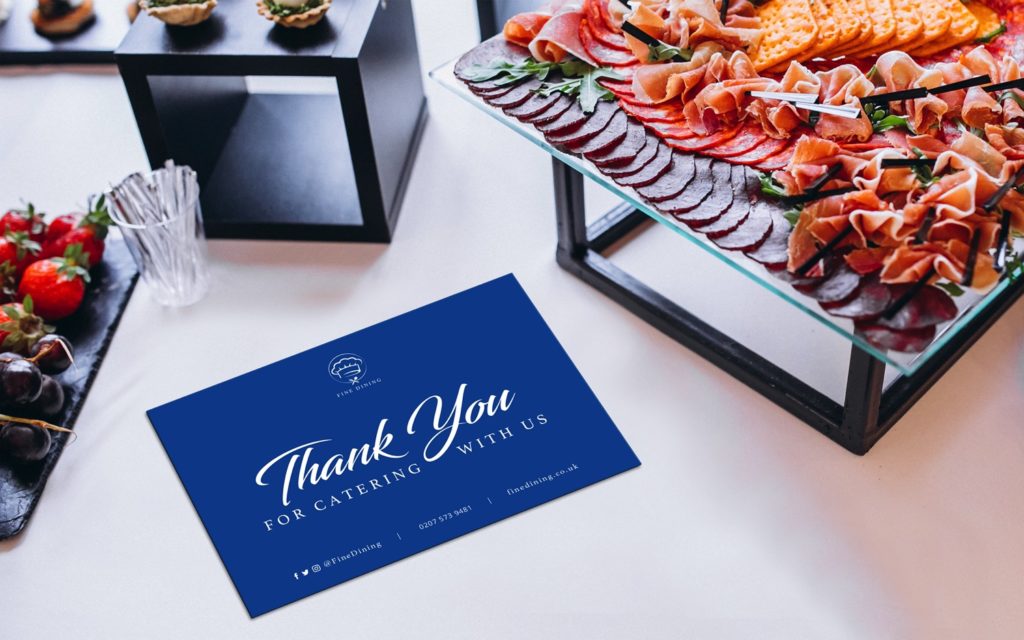 Catering Postcard